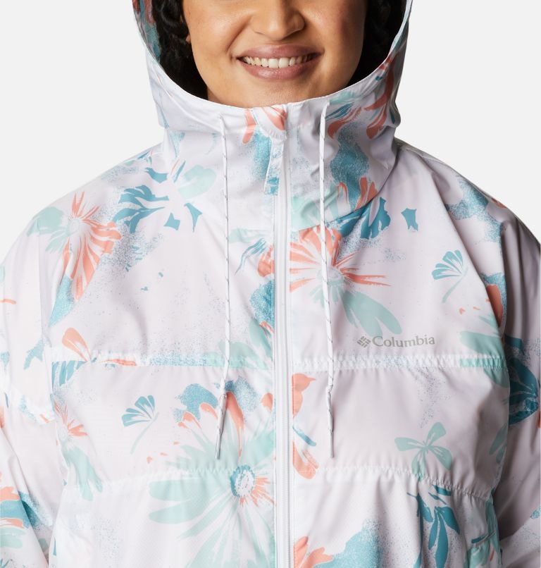 Women's Columbia Flash Challenger Novelty Windbreaker Jackets Flower | Plus Size CA-X685C